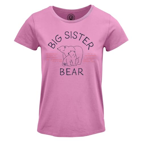 T-Shirt Big Sister Bear en coton doux pour vos journées en famille