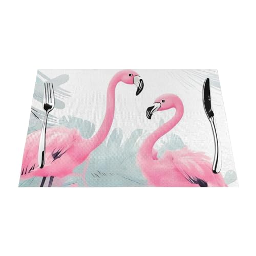Sets de table tissés en PVC antidérapants et résistants à la chaleur