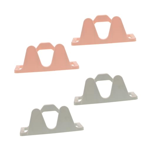 HOODANCOS 1 Set 4Pcs Wall Mounted Slipper Storage Rack No Drilling Needed Shoes Organizer for Home and Pink Material Keeps Slippers Clean and Dry