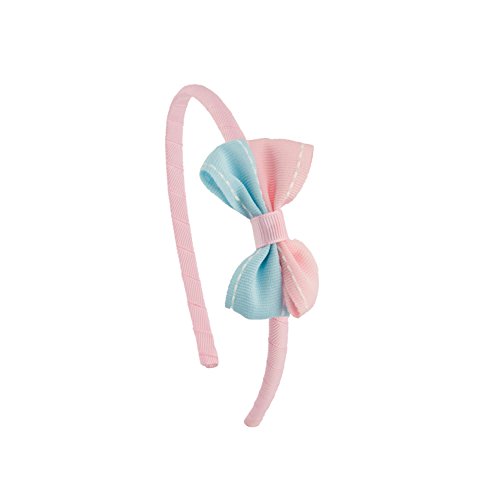 Image of BABIES BLOOM Designer Red Hair Bow, Baby Headband and Hair Accessory Set (Set of 5) (Light Pink Sky Blue)