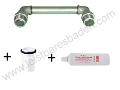 Preisvergleich Produktbild Gasuhr Prüfbrücke - Gaszähler Dichtheitsprobe Paßstück G4 f. Zweistutzen Zähler