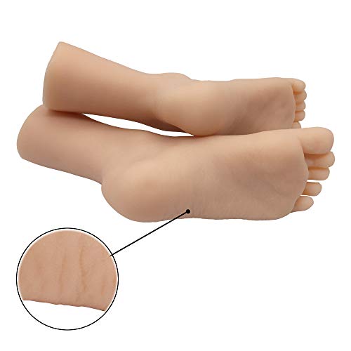 Silicone Life Size Child Mannequin Foot 1 Pair Display Jewerly Sandal Shoe Sock Display Art Sketch - Thumbnail 2