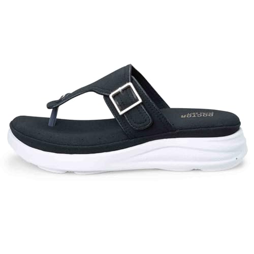 Image of DOCTOR EXTRA SOFT Women's Ultra Lightweight Slippers /Flip-Flops with Memory Foam Cushion | Stylish & Comfortable | Casual & Fashion| Diabetic & Orthopedic Synthetic Slip-on Sandals Ladies /Girls D-621