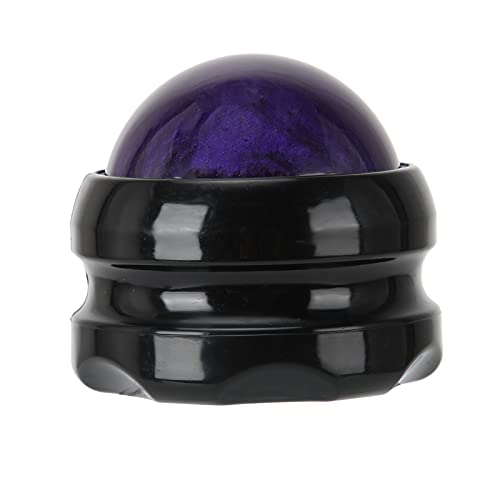 SUPYINI Bola de masaje manual, rodillo masajeador, alivio del estrés, relajación muscular, aceite esencial, bola de masaje para cuello, pierna, mano (bola morada)