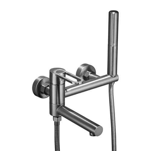 Flexible pour robinets de baignoire et pommeau rotatif anti-torsion