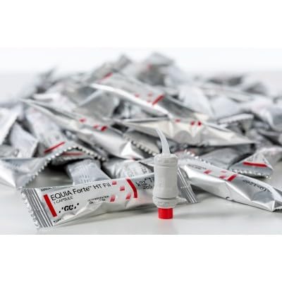 GC 901564 Equia Forte HT Fil Glass Hybrid Restorative Capsules A1 48/Pk – Bulk Fill, High Fluoride Release, Aesthetic Restorations