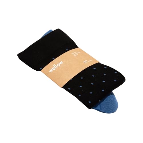 Wellow Wide Calf Compression Socks, Knee High Support, Fit for Men & Women, 18-25 mmHg, Made with Viscose from Bamboo