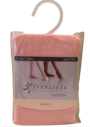 Pink tight girl's dance ballet footless medium freestyle3