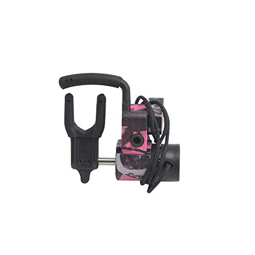 Archery Drop Away Arrow Rest Aluminum alloy Arrow Rest Rapid Adjustable Arrow Rest Right Hand With Locking Structure Suit for Compound Bow Better Flight Arrow Accessory (pink camo, Right hand)
