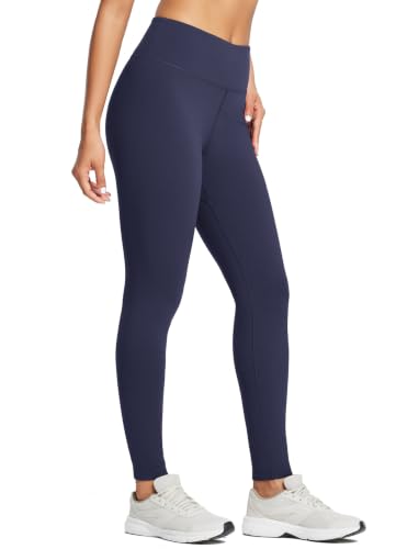 Image of baleaf Women's Fleece Lined Leggings Thermal Warm Winter Tights | 25 inch /27 inch, Water Resistant, Pockets, Running, Hiking, Yoga, Skiing, Travel, for Cold Weather, Leggings for Women