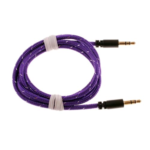 Cable Auxiliar 3.5mm con Conector Macho a Macho 1 m miniatura 1