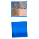 Set di 4 Cubi Densità 20mm, Ottone Ferro Alluminio Legno