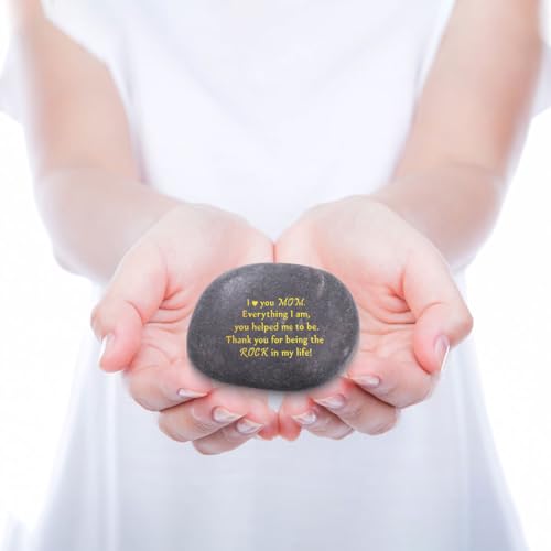 Presentes significativos para a mãe, pedra gravada exclusiva com mensagem sincera, ideal para o dia