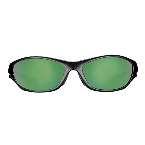 Flying Fisherman 7735Ba Cabo Polarized Sunglasses, Shiny Black Frames/Amber-Green Mirror Lenses, One Size #TOP5