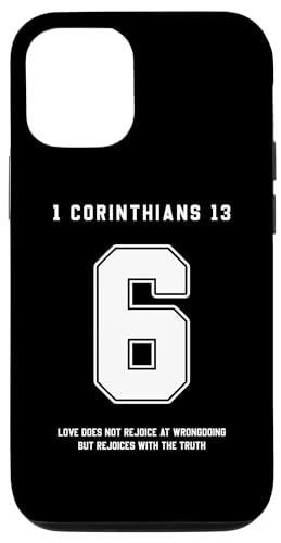 iPhone 11 Pro Max 1 Corinthians 13:6 Bible Verse Team Sports Jersey Christian Case
