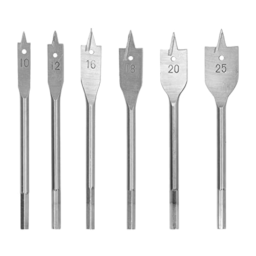 Broca de madeira pá Laboar Poupança Posicionamento preciso durável 6 peças conjunto de broca de inci