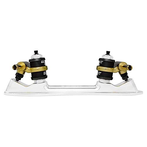Bont Skates - Zeus Roller Skate Speed Plate - 7 Degree Action No Toe Stop Quick Release Clip Axles - 6061 Aluminum - Pair (185mm)