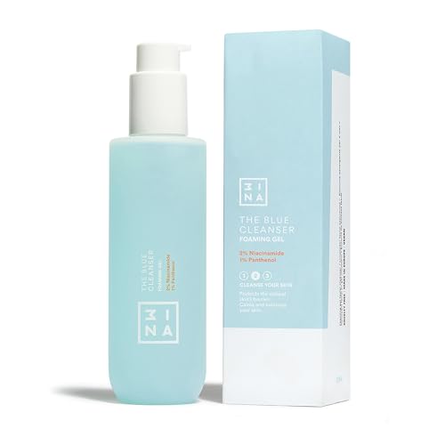 3INA Makeup - The Blue Cleanser - Gel Detergente Viso 2% Niacinamie + 1% Pantenolo - Regola La Produzione Di Sebo & Riparare La Barriera Cutanea - Cleanser Viso - Vegan - Cruelty Free - 7