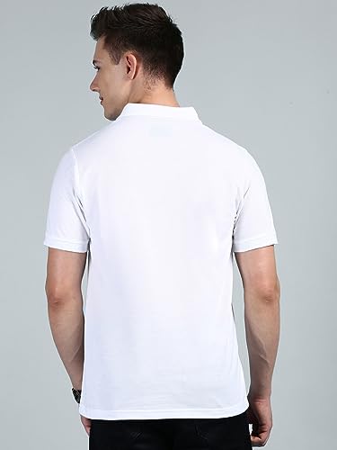 Image of Lux Cozi Mens Cotton Solid Relaxed Fit Polo Shirt