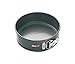 Kitchen Craft Master Class Molde Redondo Desmontable, Acero, Negro, 18 cm