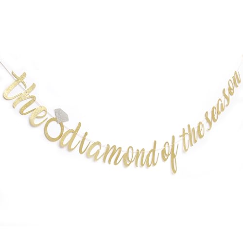 The Diamond Of The Season Banner - Bridal Shower Decor Bachelorette Party Theme Ideas Shes The Diamond Of The Season banner (banner-1)
