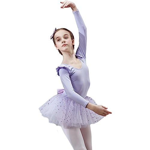 MARBEINE レオタード バレエ 子供 半袖 キッズ ジュニア 長袖 スカート ダンス 衣装 110 120 130 140 150 バレエ用品 練習着 演出服 新体操