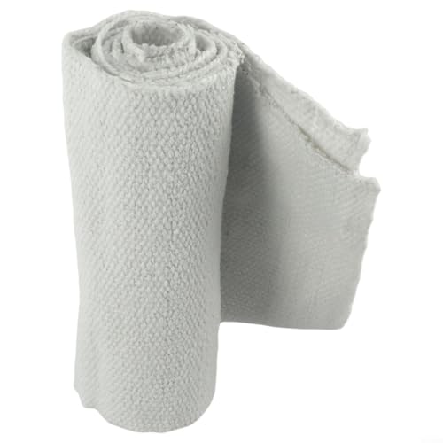 Fireproof Cloth, 2Mm Thick Fire Blanket, 1260℃ High Temperature Resistant Ceramic Fiber Cloth, Fireproof Fiberglass Safety Blankets, Welding Slag Fireproof Heat(A)