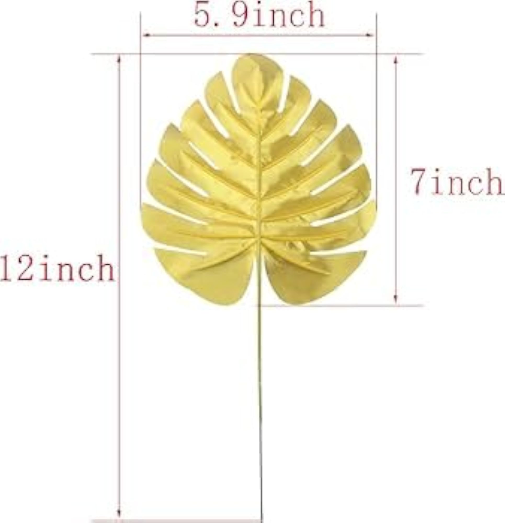 Artificial Monstera Palm Leaves, Decorative Faux Foliage