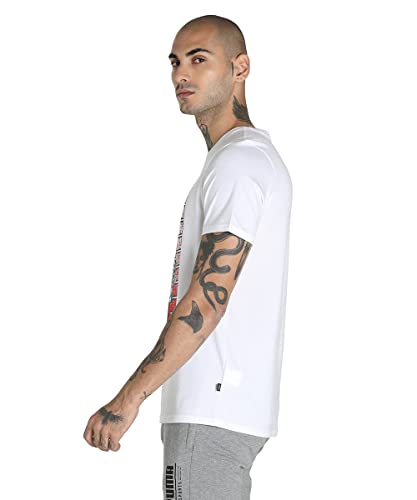 Image of Puma Men's Letter Print Fitted T-Shirt