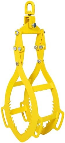 LuckyNote 4 Claw Timber Log Lifting Logging Tongs Grabber Tong, Heavy Duty Solid Steel Lumber tongs have a lifting capacity of 3,300 pounds ((1,498kg) (32")
