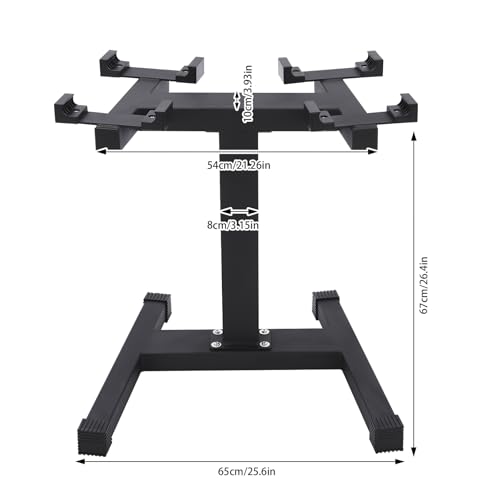 Support haltères court multifonction rack de rangement musculation - 7
