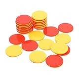 SEWACC 100pièces Jetons De Mathématiques Plastique Jetons De Jeu Marqueurs Mathématiques Plastique De Pour Garçon Fille Ronds Colorés