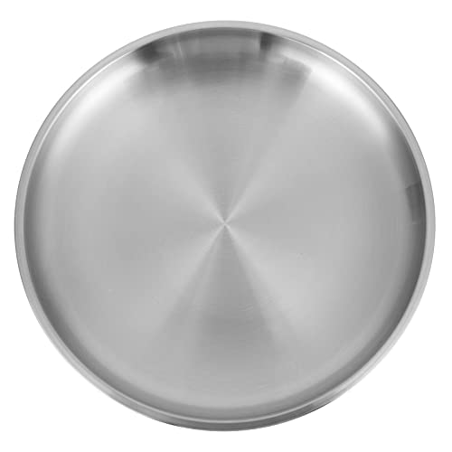 Plaque à pizza en acier inoxydable de 20,3 cm résistante et polyvalente - 2