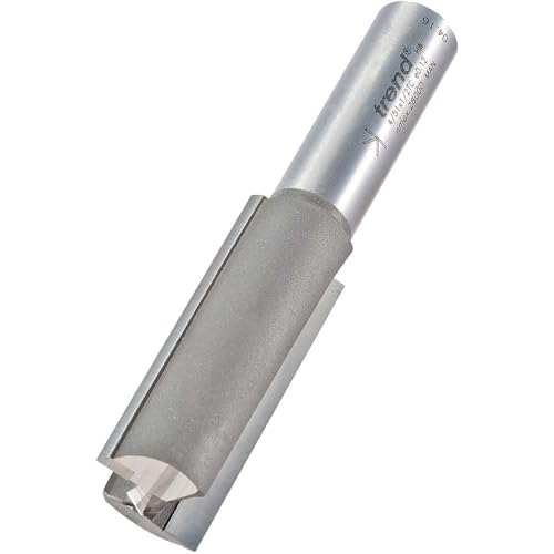 Trend Professional Two Flute Router Cutter, 1/2 Inch Shank, 19.1mm Cut Diameter & 50mm Cut Length, Tungsten Carbide Tipped, 4/51X1/2TC