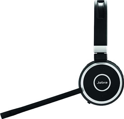Image of Jabra Evolve 65 SE Wireless Mono Headset Bluetooth Headset with Noise Cancelling Microphone, Durable Battery Unified Communications Certified for Zoom, Unify, Multi-Black, 6593-839-409