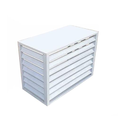 Rejillas protectoras para aire acondicionado exterior y contenedor de basura decorativo