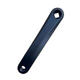 MTB Linker Fahrrad-Kurbelarm, Diamantloch, 170 mm, Fahrrad-Kurbelarm für Citybike, Rennrad, Faltrad, Mountainbike (C-Stil, Aluminiumlegierung)