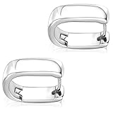 Pendientes de aro para mujer, clips de oreja plateados, clips de oreja para mujer, aretes anchos, materiales exquisitos, adecuados para ropa diaria a juego o para llevar cuando asistes a ocasiones