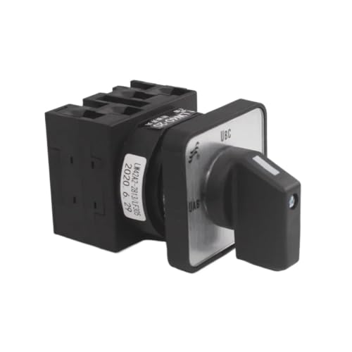 Voltmètre LW42-20/2 rotatif came 20A mesure tension triphasée tableau