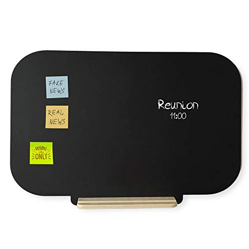 Pizarra tiza color negro 90 x 60 cm.. Superficie profesional para escritura con tizas y rotuladores efecto tiza. Ideal para la oficina, clases, casa, decoración habitación niños, hogar, cocinas