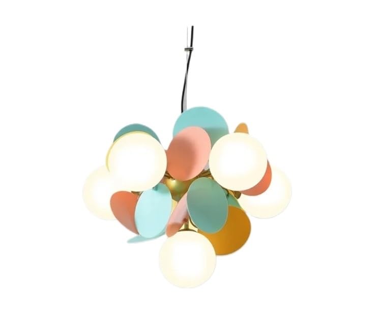 Lustre sphérique moderne LED lumière neutre contre la fatigue visuelle