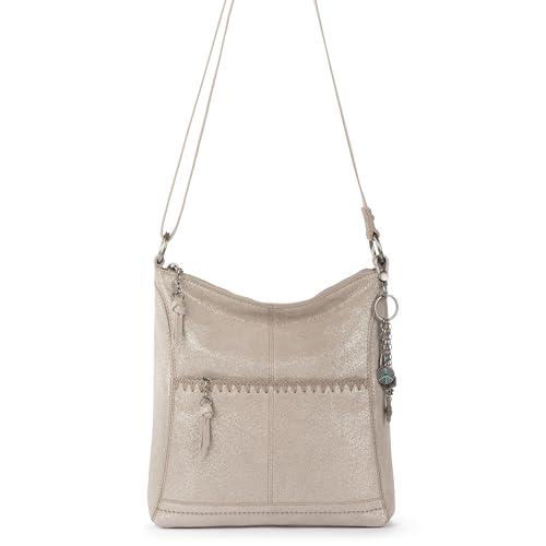 Image of The Sak Lucia Leather Crossbody Purse - Premium Leather Women's Handbag for Everyday & Travel - Cross Body Bag With Zipper