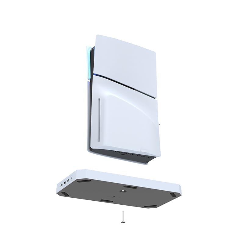 Genérico Soporte de refrigeración para la Consola Playsation 5 Slim Disc/Digital, Accesorios de Soporte de refrigeración para PS5, Cargador de Mando Colgador de Auriculares para PS5