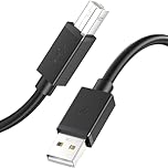 Fravsiu USB Printer Cable, cabo de dados 2.0 a B Wire, High Speed Cord, compatível com impressoras, scanners, laptops, Sturdy and Flexible Design for Home ou Office Use, 1,97 polegadas