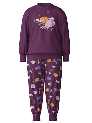 Pyjama fille CALIDA anti irritation en coton deep purple doux
