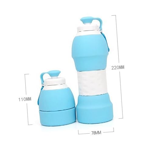 Bouteille eau pliable silicone pour éviter l'encombrement dans le sac