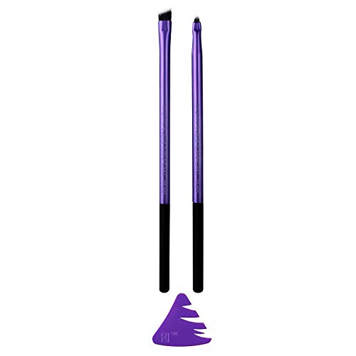 Pincel para Detalhes e Pincel para Delinear RT com Palheta, Roxo, REAL TECHNIQUES