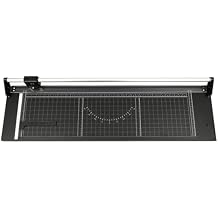 36 Inch Precision Rotary Paper Cutter, Desktop Office Paper Trimmer, Manual Straight Paper Trimmer with Roller Cutter Head and Round Blade for Photos, Cards, Decals
