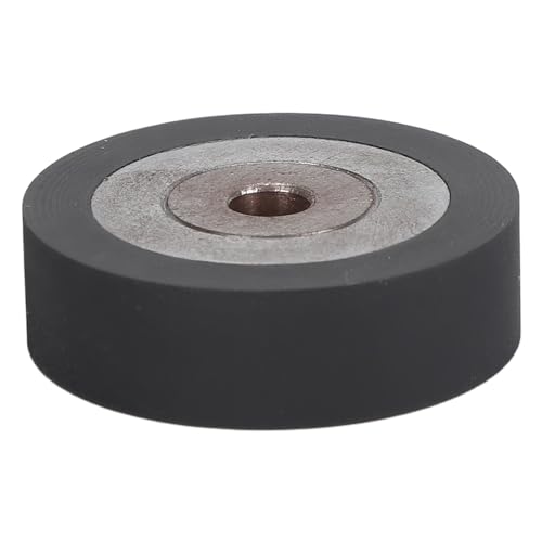 Press Tape Wheel, Rubber Concentricity Professional High Accuracy Cassette Tape Pinch Roller Easy Installation Black for A812 1/4 Inch