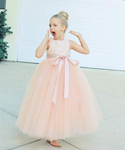 ekidsbridal Heart Cutout Sequin Flower Girl Dress Formal Special Occasion Dresses 172seq3